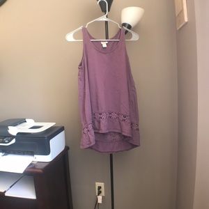 Purple tank top flowy